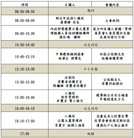 課表
