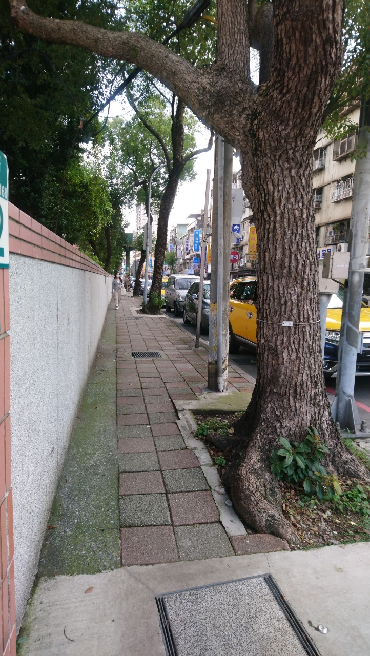 蘆洲空中大學靠近中正路側圍牆，未來將打開重塑人行環境，提供居民舒適的空間